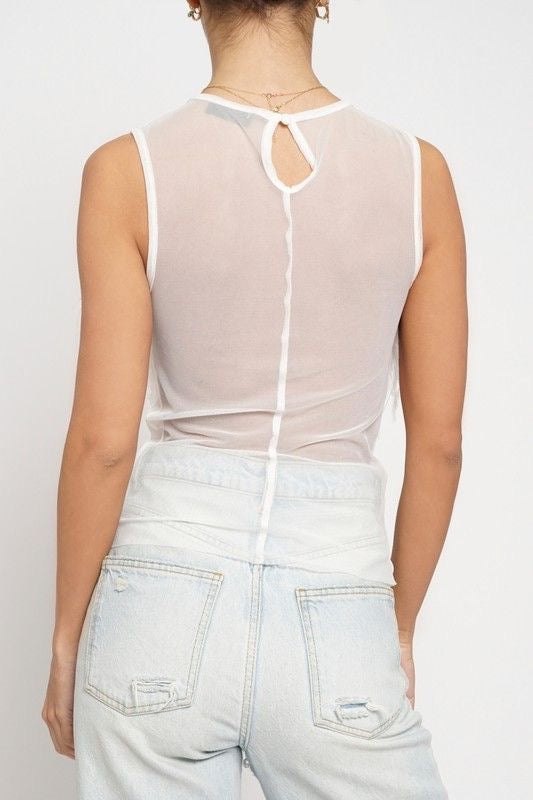 Feather Mesh Top