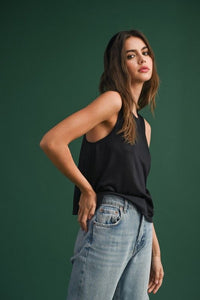Metallic Laser Racerback Top