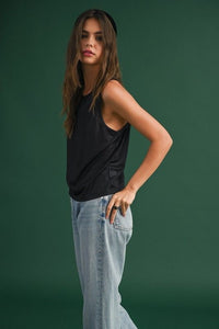 Metallic Laser Racerback Top