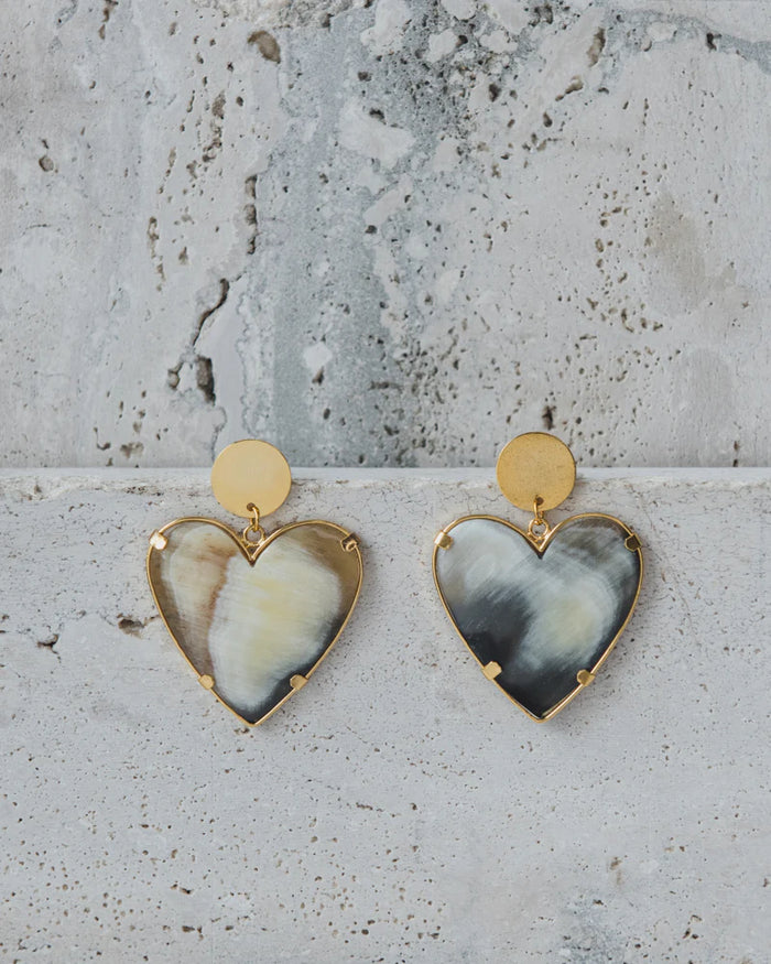 Cuore Horn Earrings