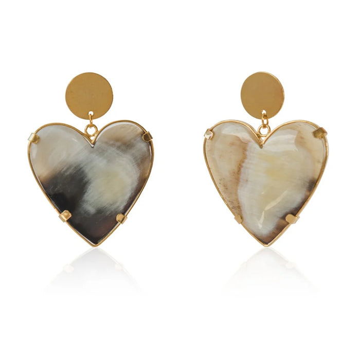 Cuore Horn Earrings