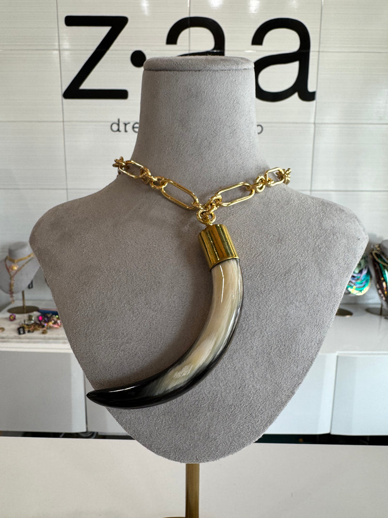 Horn Link Necklace