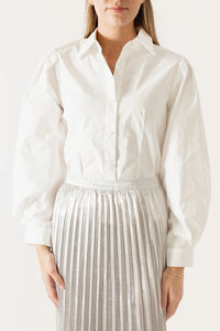 Pearl Button Down Fitted Shirt