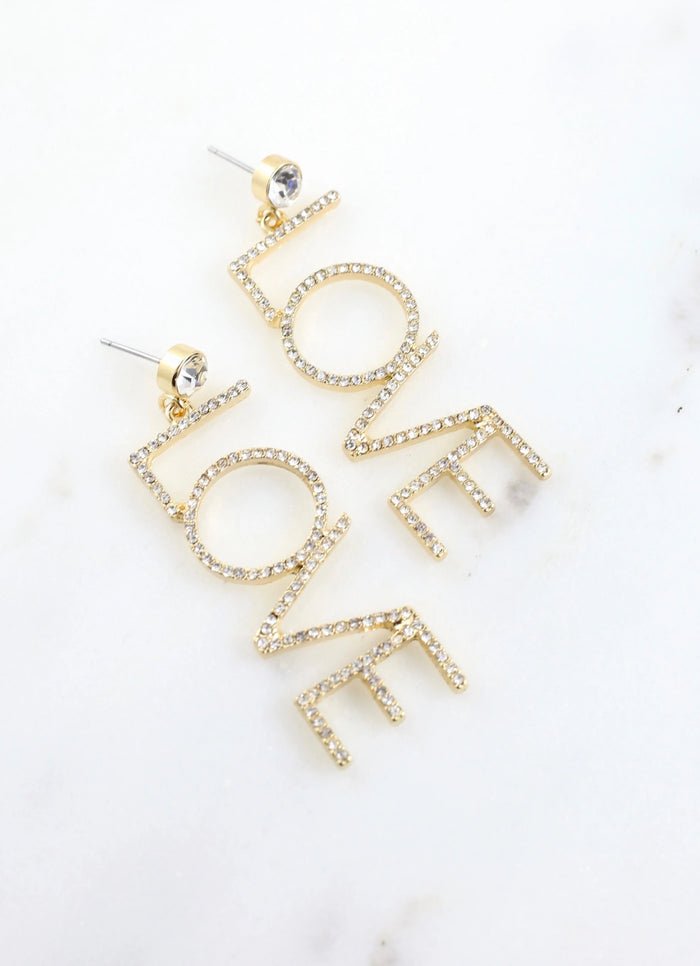 Love Cubic Zirconia Earrings