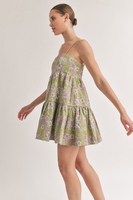 Tiered Ruffle Babydoll Mini Dress