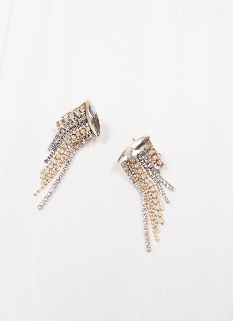 CZ Fringe Earrings