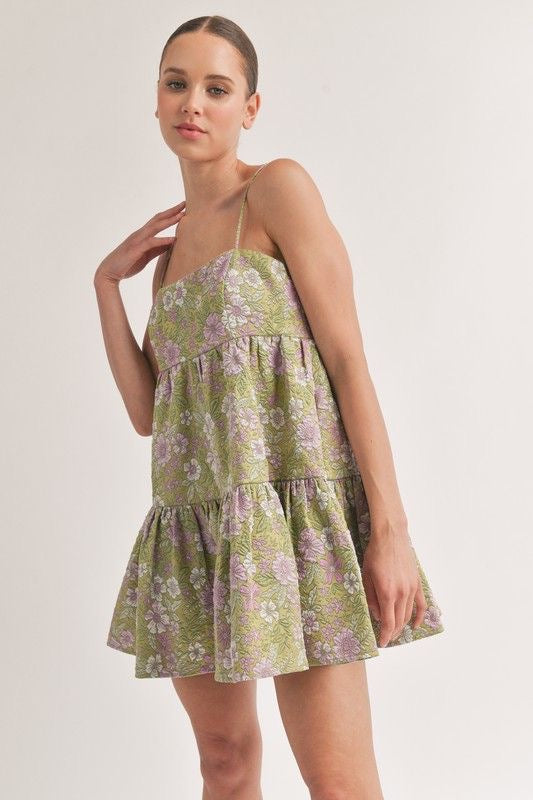 Tiered Ruffle Babydoll Mini Dress