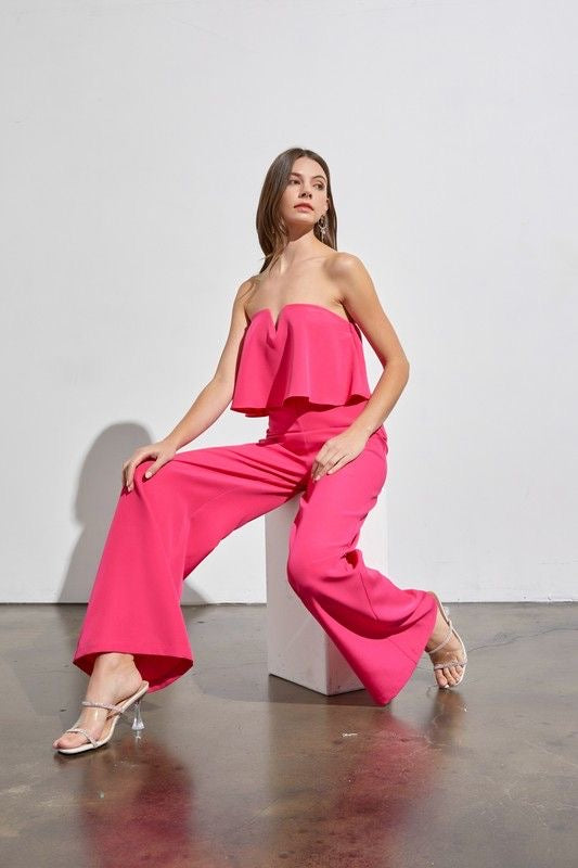 Shop ZARA 2023-24FW BELTED STRAPLESS JUMPSUIT (8734/813) by MarcaBonito |  BUYMA