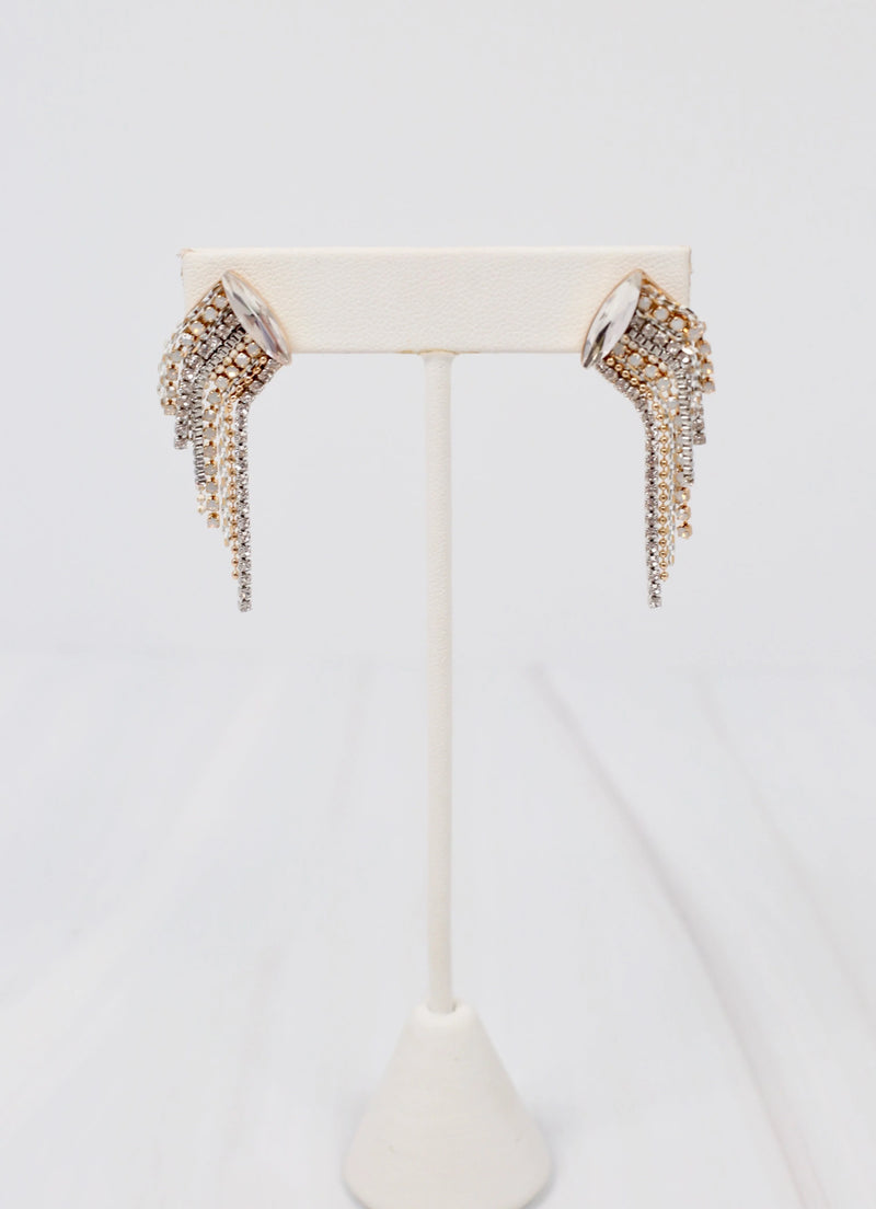 CZ Fringe Earrings