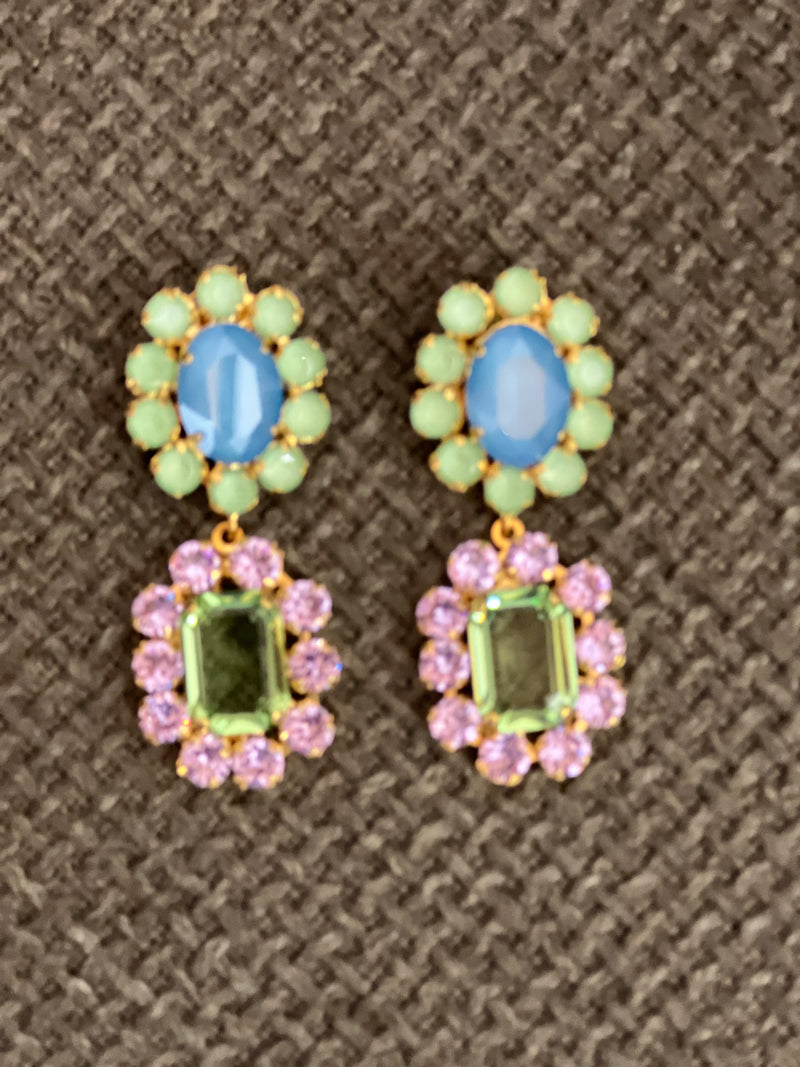 Edith Earrings in Peridot