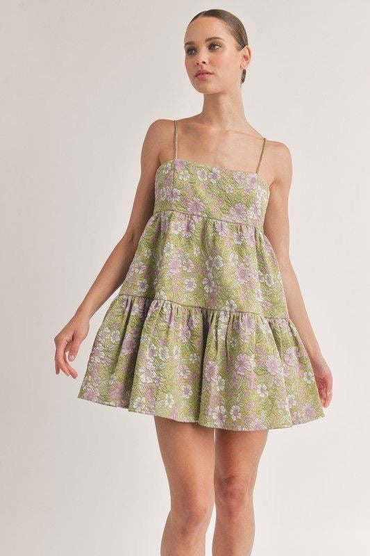 Tiered Ruffle Babydoll Mini Dress