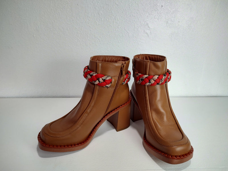 High Heel Boot with Rope Detail
