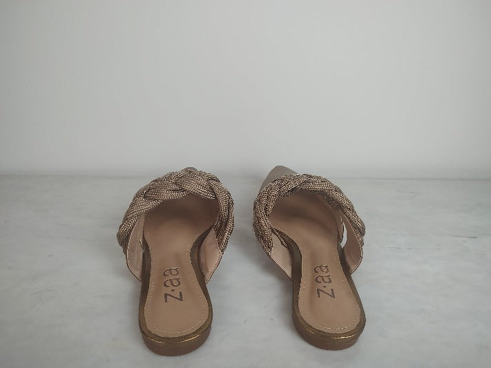 J/Slides Resa Sandal Bronze Metallic Suede