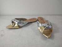 Knotted Metallic Sandal