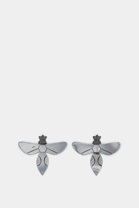 Queen Bee Brass Earrings