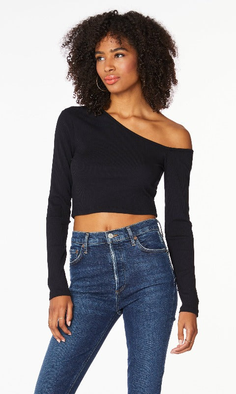 Angled Neck Top