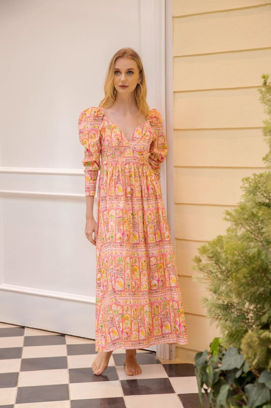 Papaya Midi Dress
