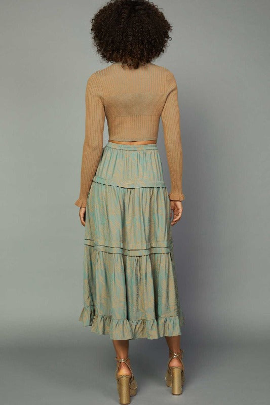 Ribbed Cutout Midi Dress