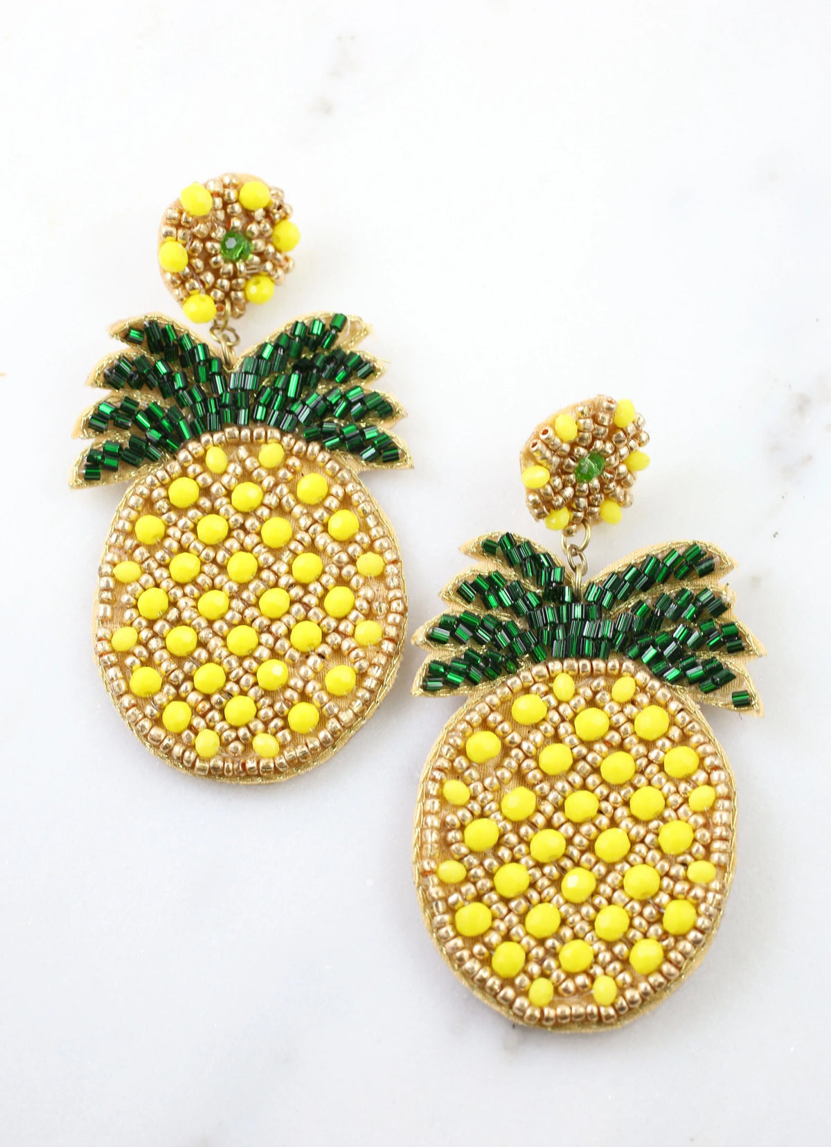 Embellished Pineapple Earrings