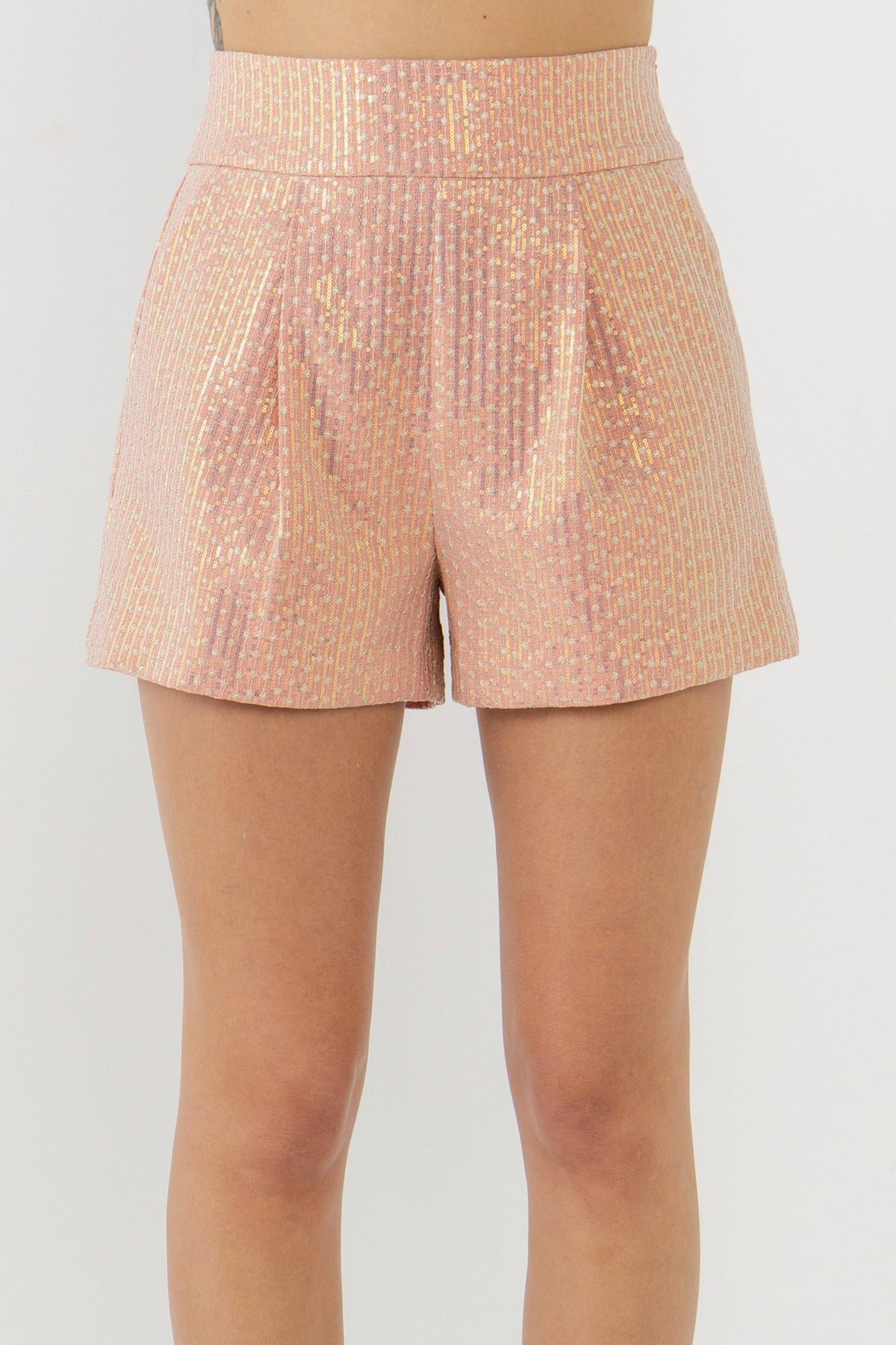 Sequin Embroidered Shorts